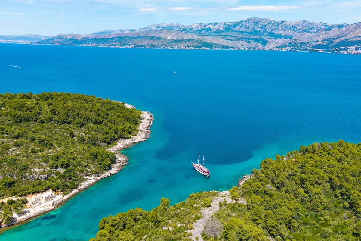 Exterior view of Carpe Diem, a Unknown M/S Carpe Diem sailboat at Općina Marina, Croatia