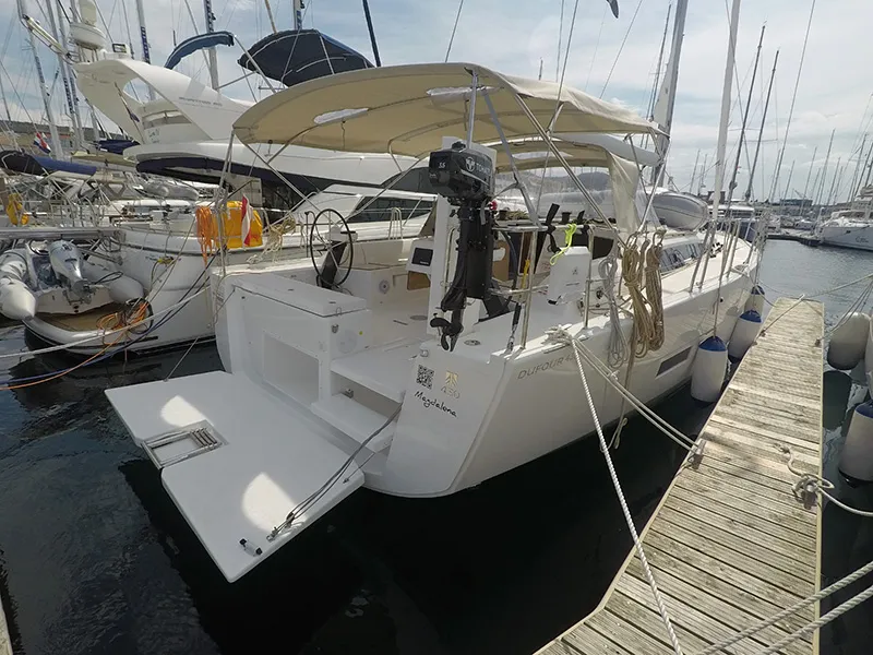 Magdalena, a Dufour 430 GL sailboat at Grad Šibenik, Croatia