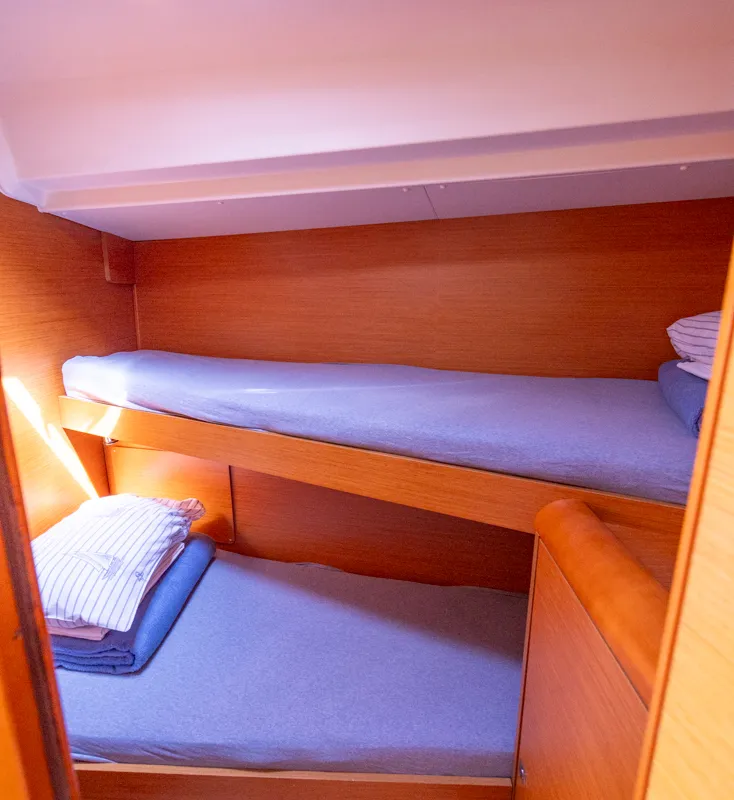 Cabin on Cherry, a Jeanneau Sun Odyssey 449 sailboat at Biograd na Moru, Croatia