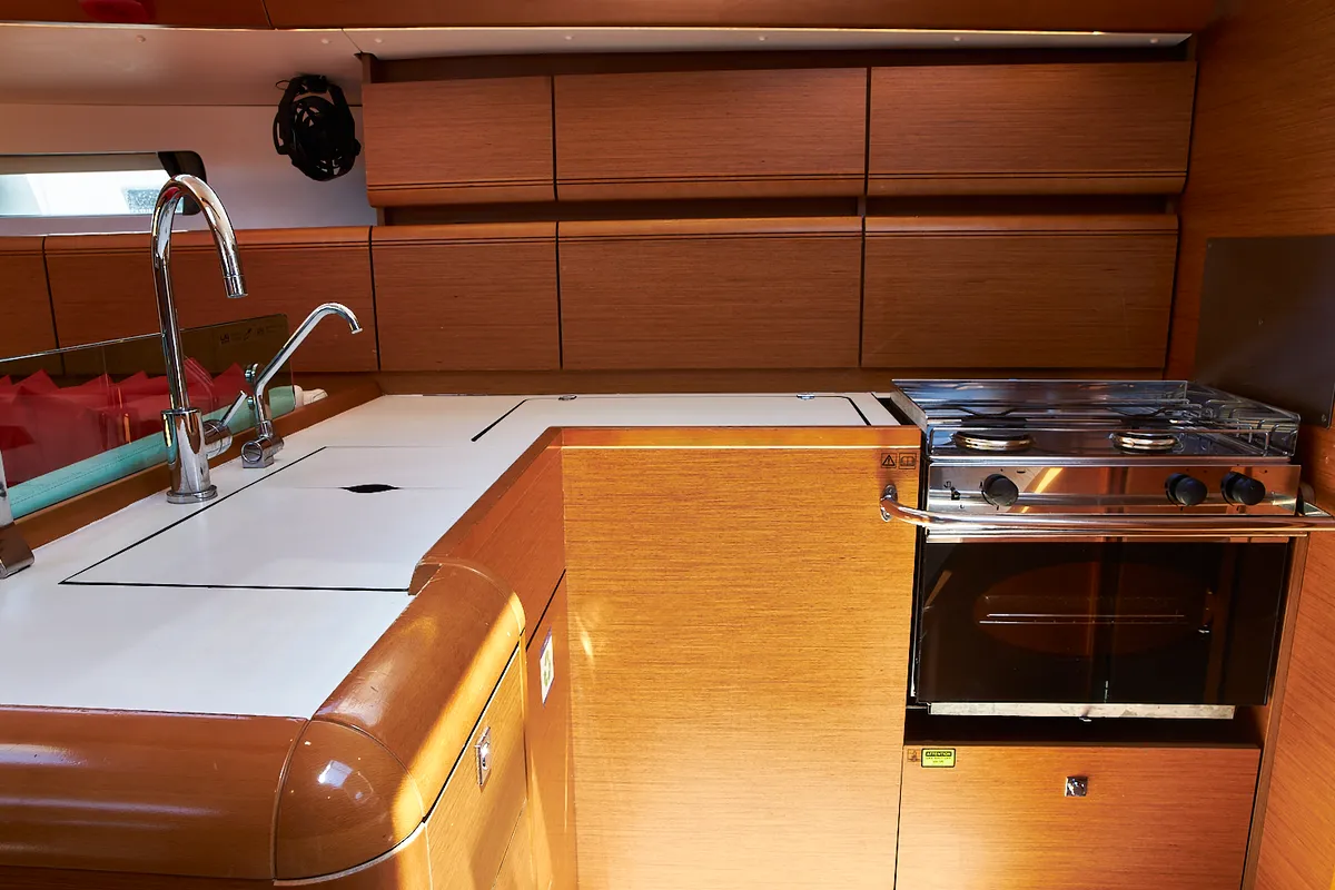 Cherry, a Jeanneau Sun Odyssey 449 sailboat at Biograd na Moru, Croatia