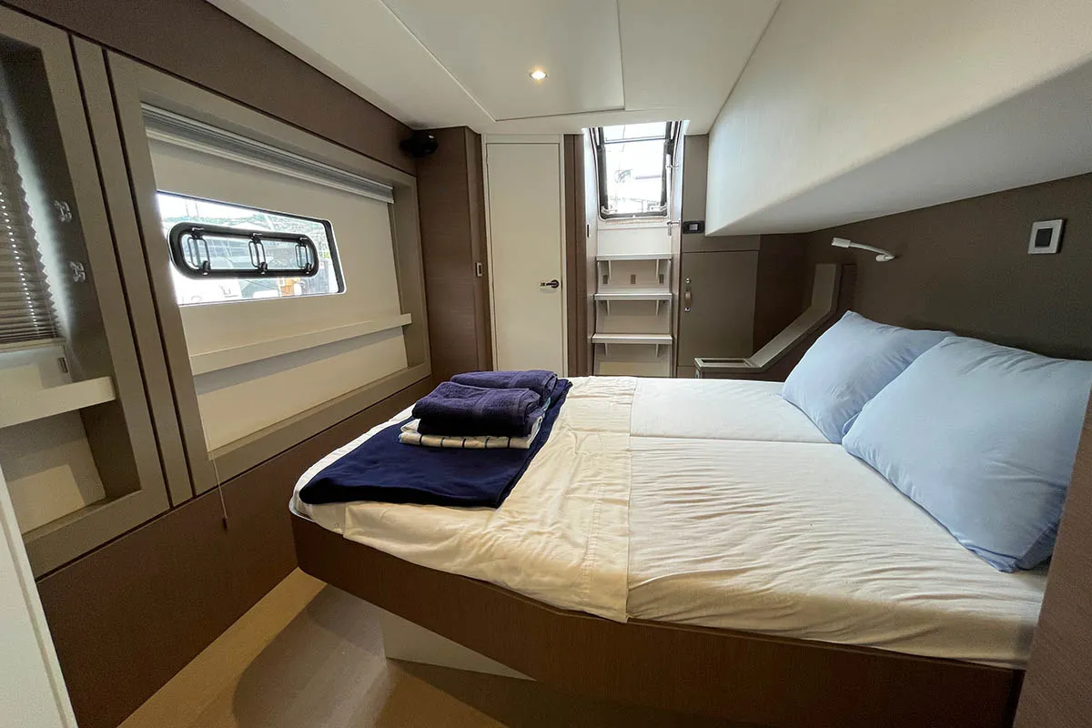 Cabin on Seven Stars BVI, a Bali 4.8 catamaran at Road Town, British Virgin Islands