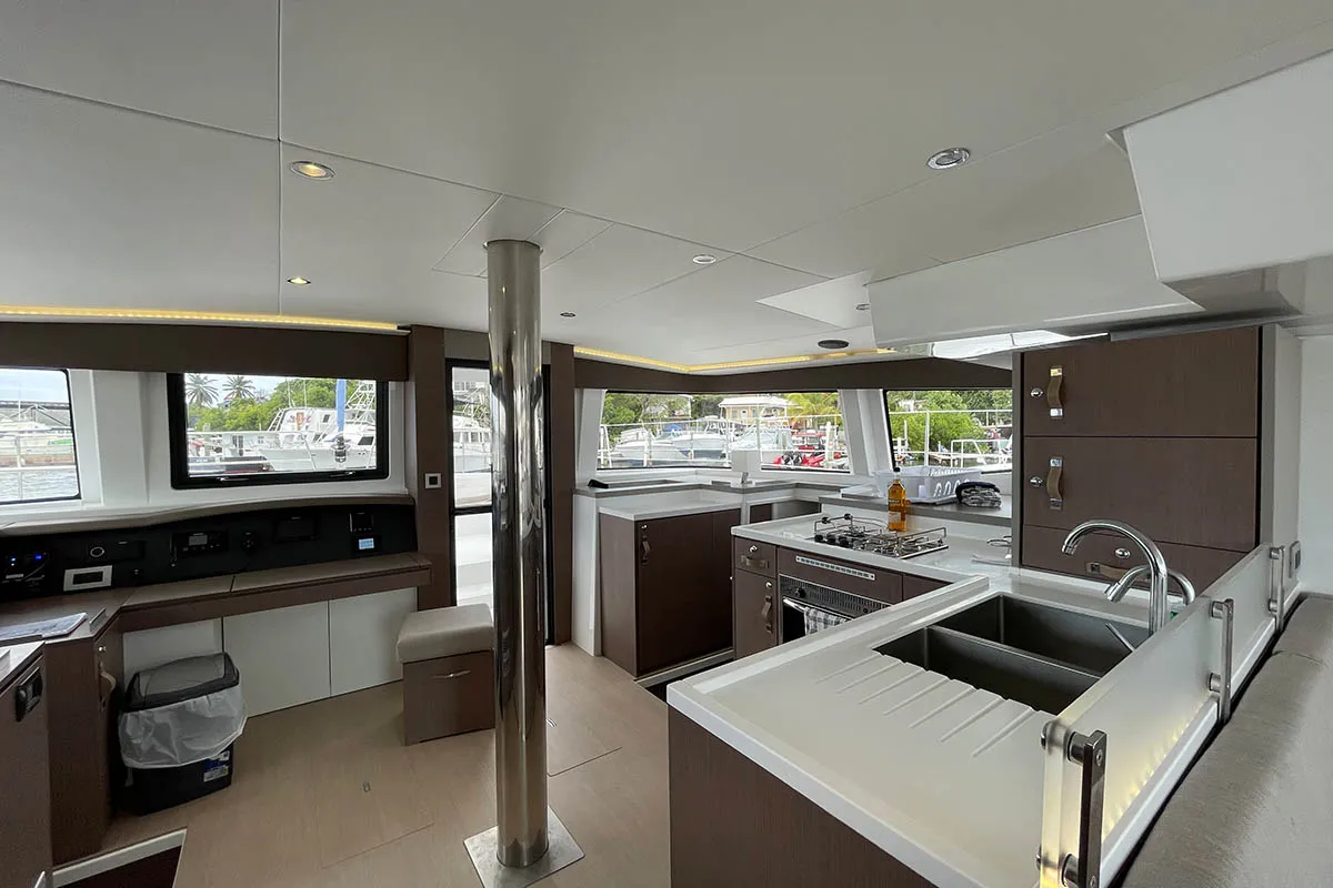 Galley of Seven Stars BVI, a Bali 4.8 catamaran at Road Town, British Virgin Islands
