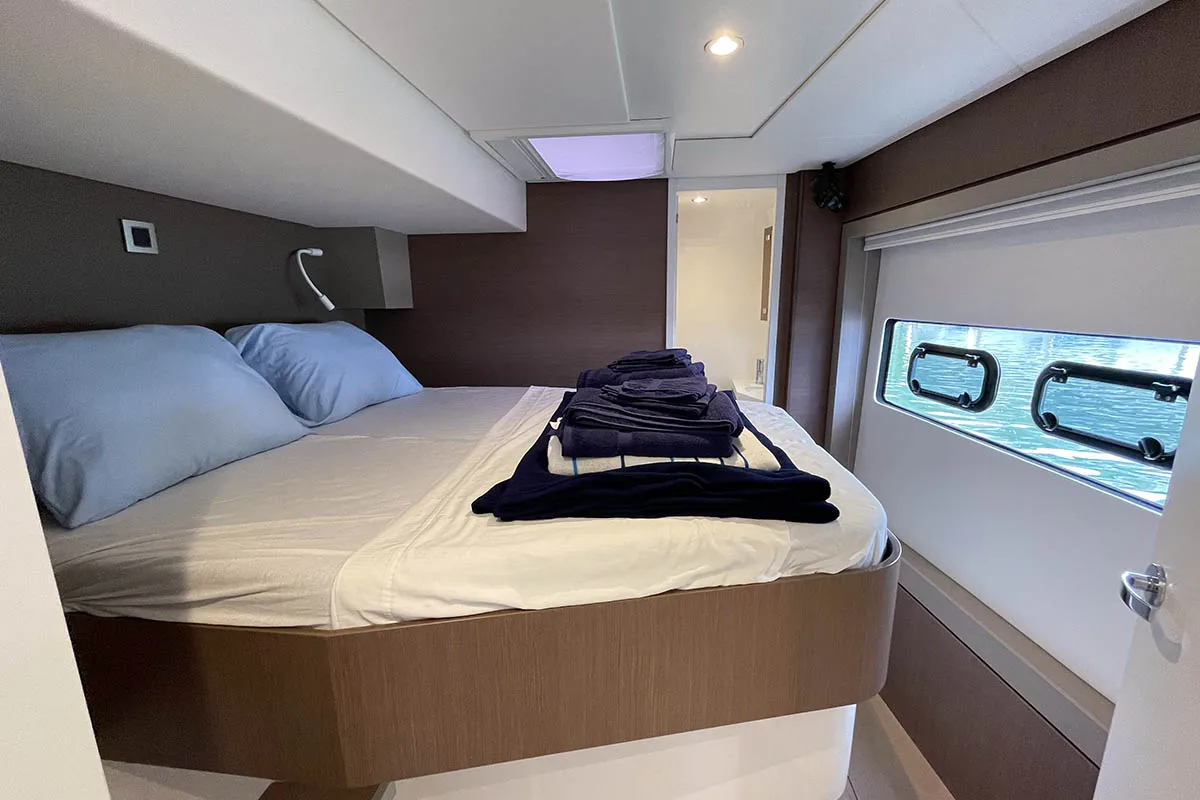 Cabin on Seven Stars BVI, a Bali 4.8 catamaran at Road Town, British Virgin Islands