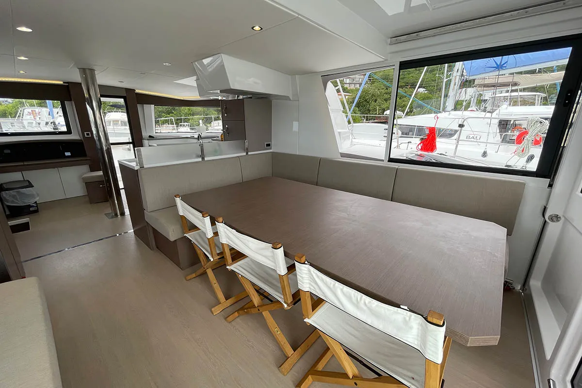 Salon of Seven Stars BVI, a Bali 4.8 catamaran at Road Town, British Virgin Islands