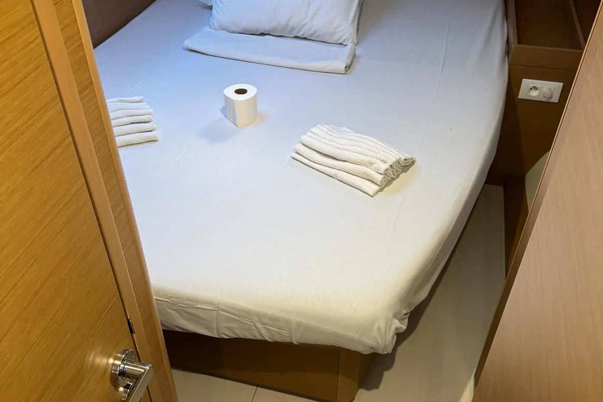 Cabin on STAR IV, a Excess 12 catamaran at Alameda, United States