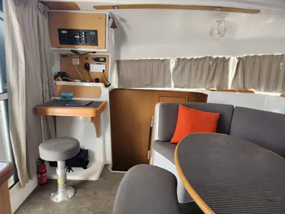 Salon of Arcane, a Lagoon 380 catamaran at Pointe-à-Pitre, France
