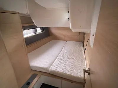 Cabin on Luna, a Dufour 48 sailboat at Mytikas, Greece