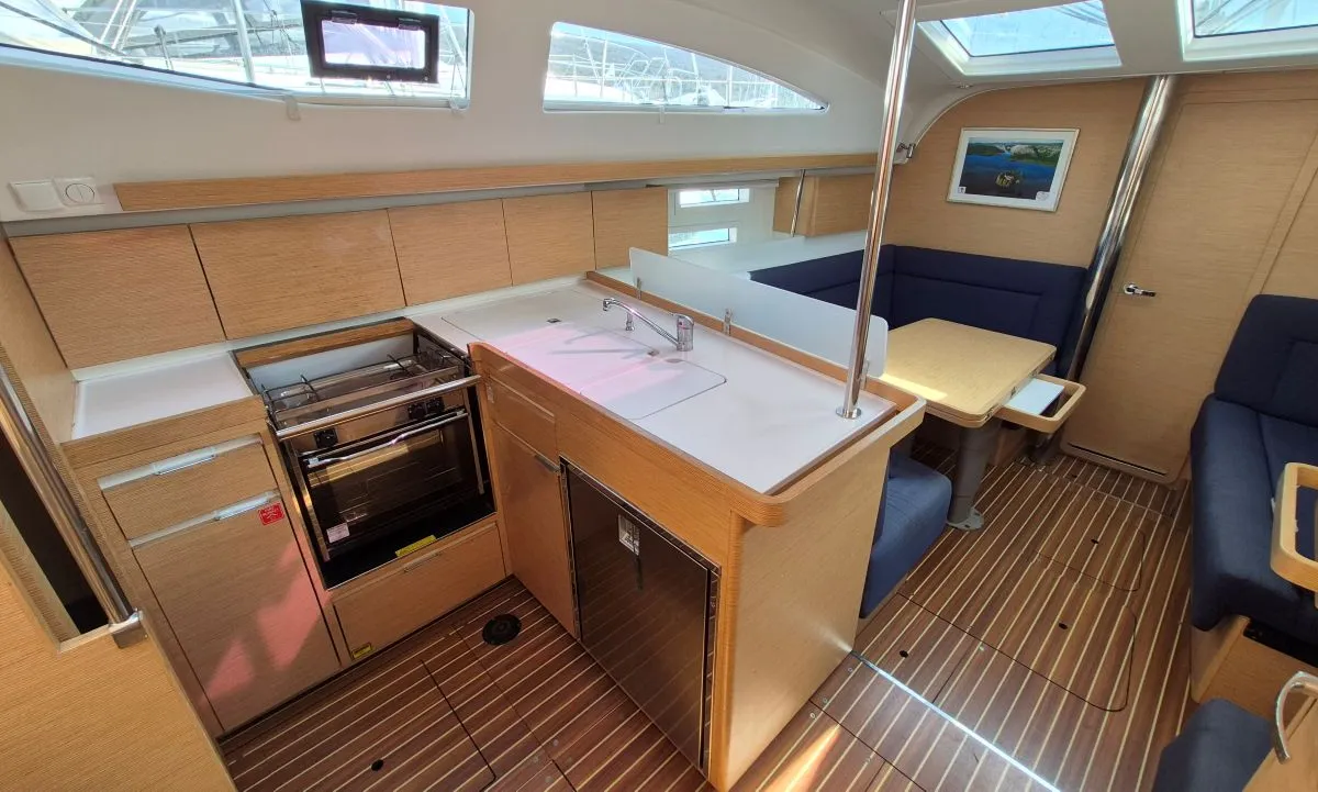 Shamal, a Elan Impression 40 sailboat at Punat, Croatia