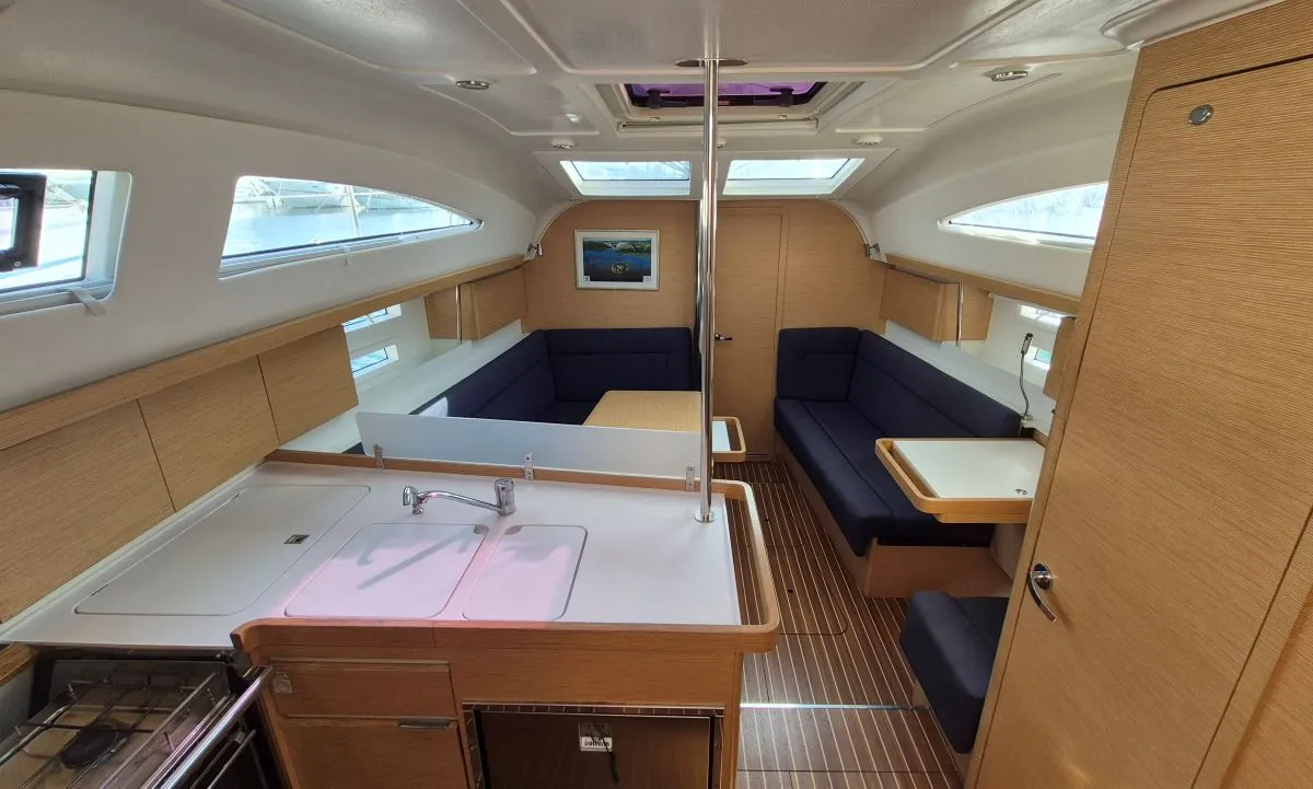 Shamal, a Elan Impression 40 sailboat at Punat, Croatia