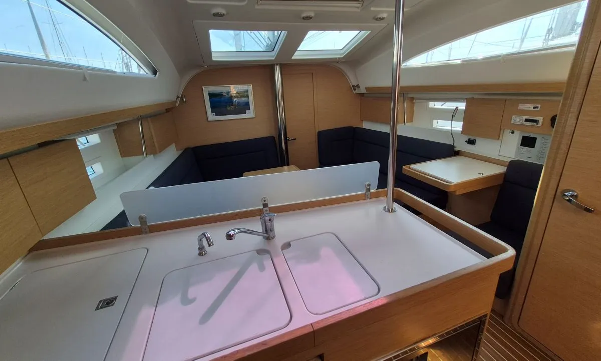 Shamal, a Elan Impression 40 sailboat at Punat, Croatia