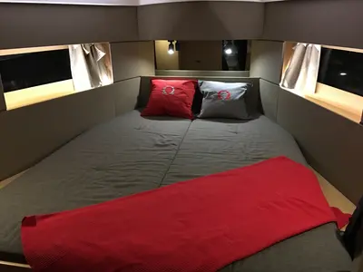 Cabin on Omega, a Beneteau Oceanis 38 sailboat at Biograd na Moru, Croatia