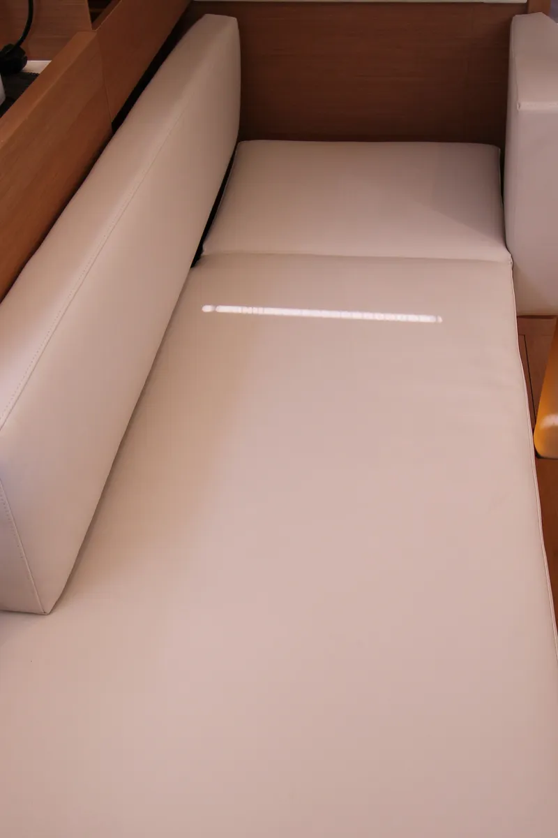 Salon of Bona Res, a Jeanneau Sun Odyssey 410 sailboat at Grad Biograd na Moru, Croatia