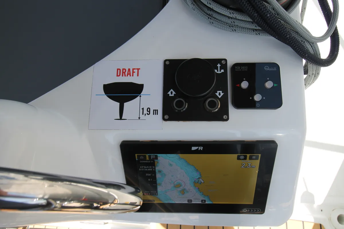 Bona Res, a Jeanneau Sun Odyssey 410 sailboat at Grad Biograd na Moru, Croatia