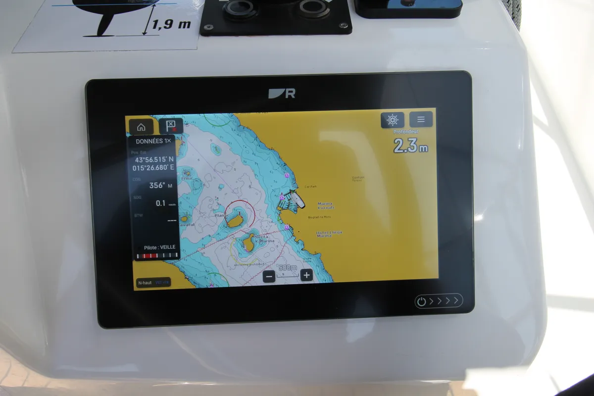 Bona Res, a Jeanneau Sun Odyssey 410 sailboat at Grad Biograd na Moru, Croatia