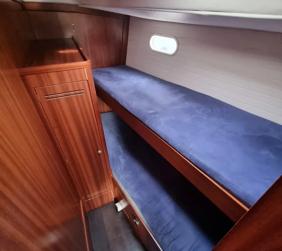 Cabin on Athaman, a Delphia 47 sailboat at Gdańsk, Poland