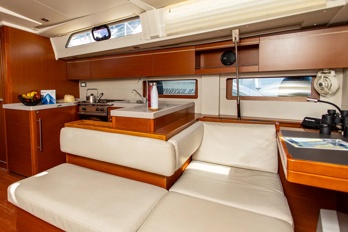Cabin on Brando, a Beneteau Oceanis 51.1 sailboat at Municipal Unit of Lefkada, Greece