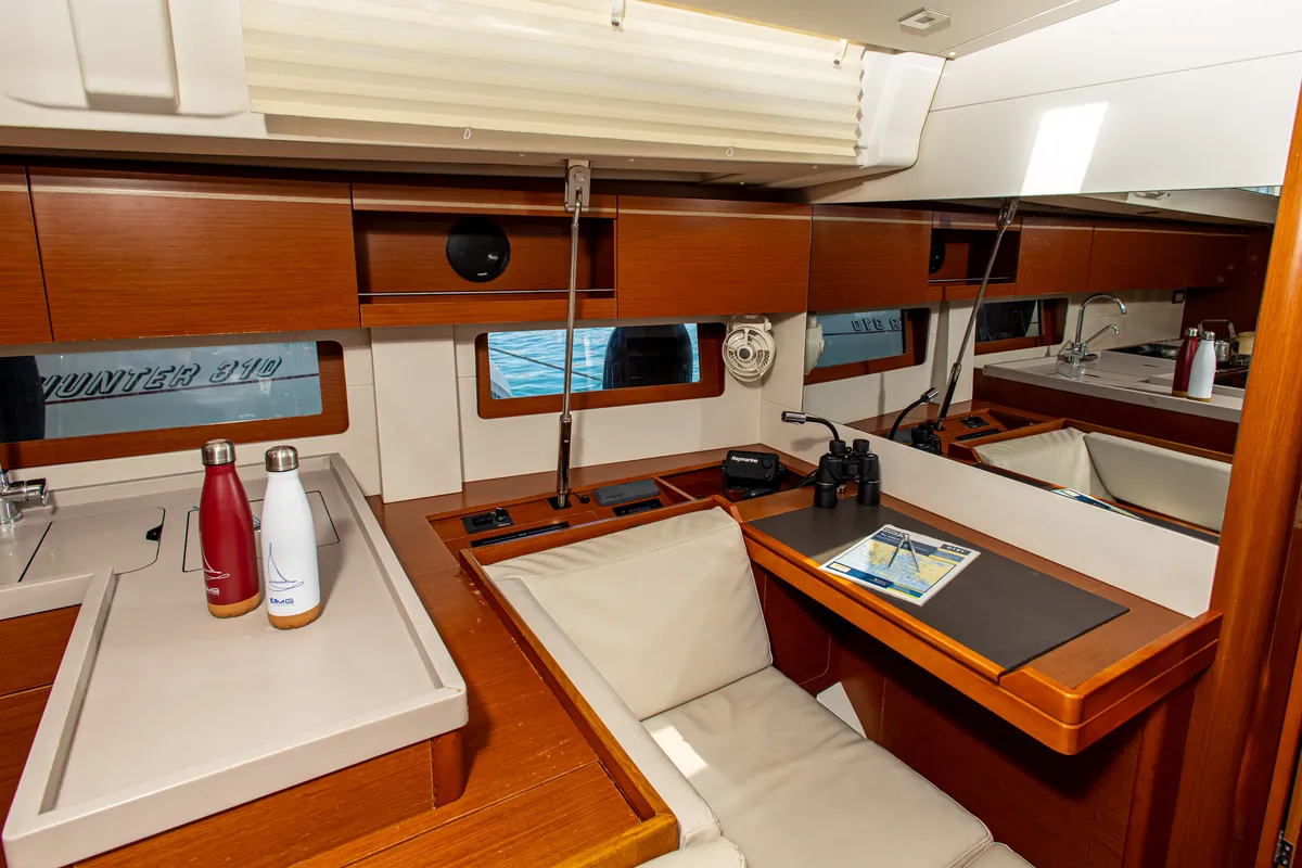 Cabin on Brando, a Beneteau Oceanis 51.1 sailboat at Municipal Unit of Lefkada, Greece