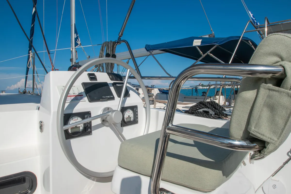 Skiouros II, a Bali Catspace catamaran at Municipal Unit of Ellomenos, Greece