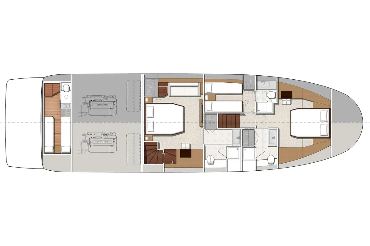 Simull, a Prestige 630S motor yacht at Grad Trogir, Croatia