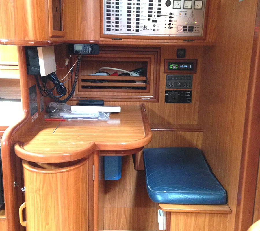 Salon of Stavroula, a Ocean Star 51.2 sailboat at Athens, Greece