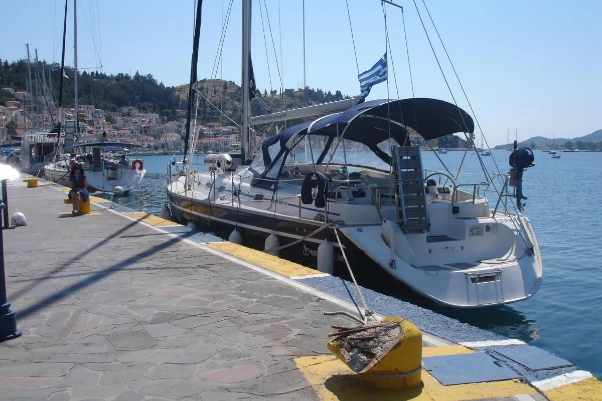 Exterior view of Stavroula, a Ocean Star 51.2 sailboat at Athens, Greece
