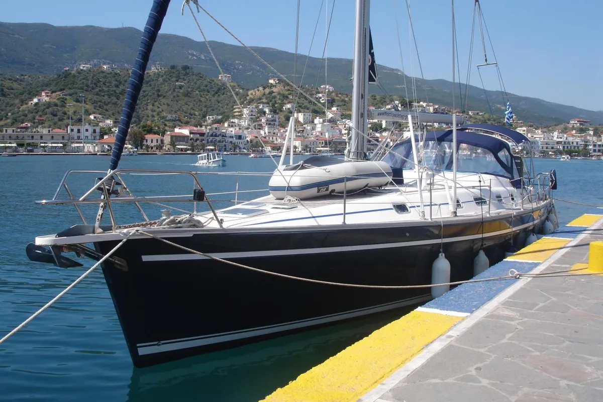 Exterior view of Stavroula, a Ocean Star 51.2 sailboat at Athens, Greece
