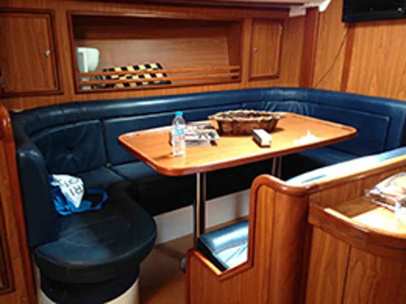 Salon of Stavroula, a Ocean Star 51.2 sailboat at Athens, Greece