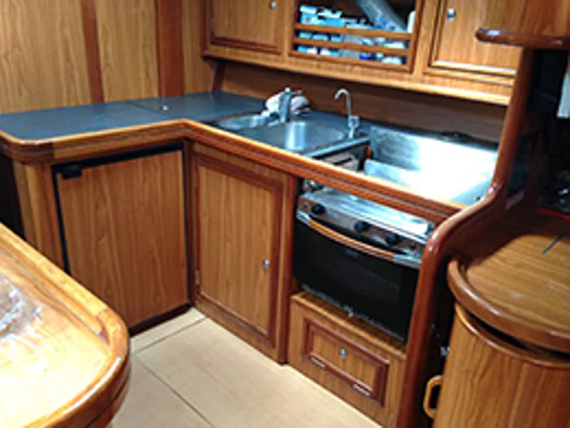 Galley of Stavroula, a Ocean Star 51.2 sailboat at Athens, Greece