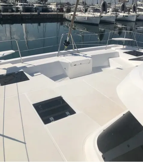 Samothraki 1, a Bali Catspace catamaran at Municipal Unit of Lefkada, Greece