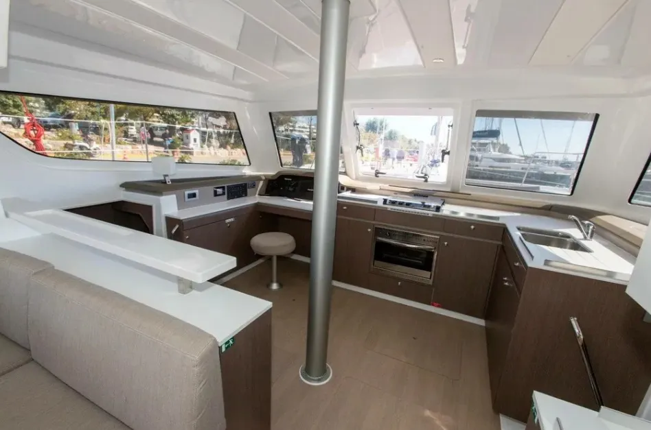 Samothraki 1, a Bali Catspace catamaran at Municipal Unit of Lefkada, Greece