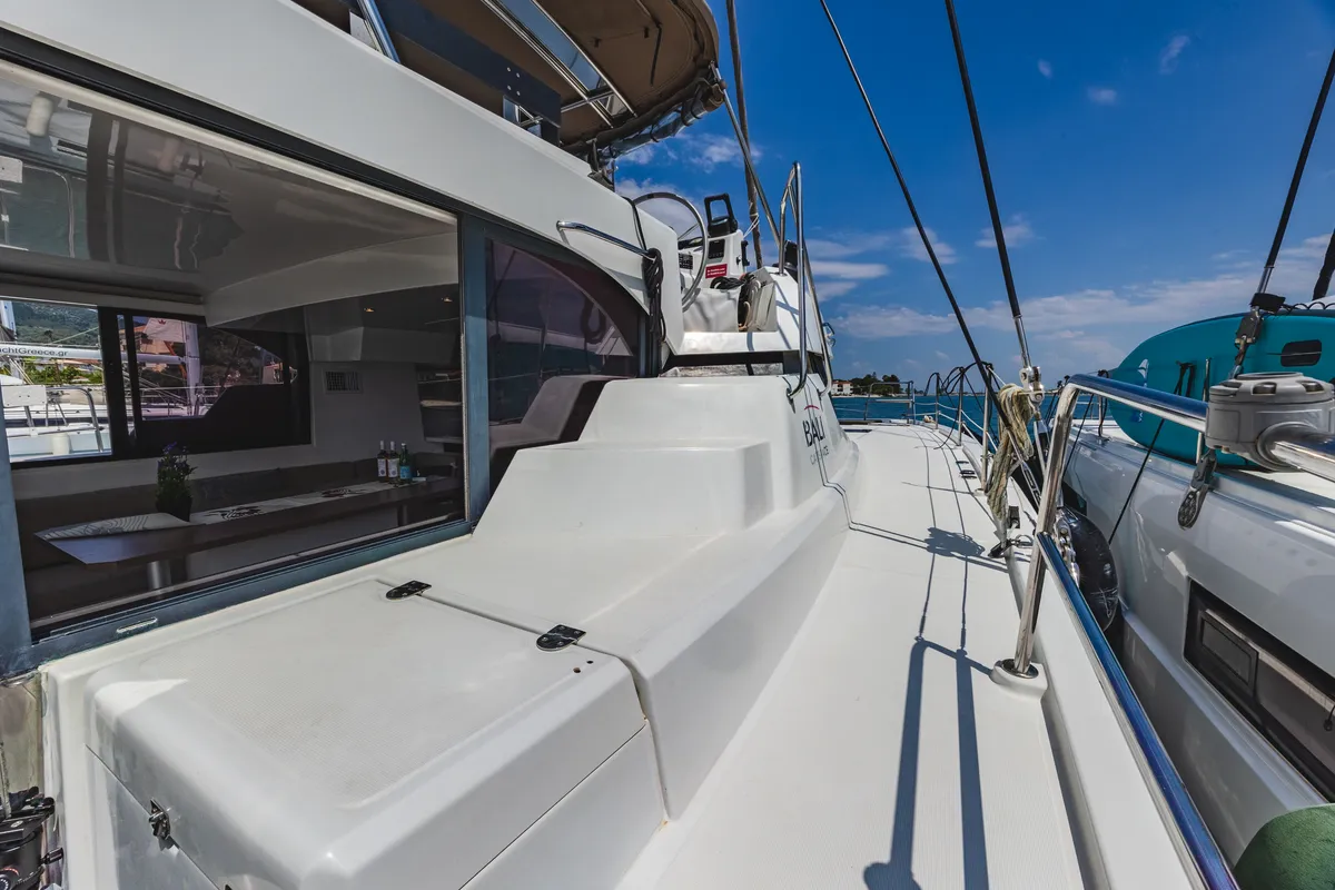 Samothraki 1, a Bali Catspace catamaran at Municipal Unit of Lefkada, Greece