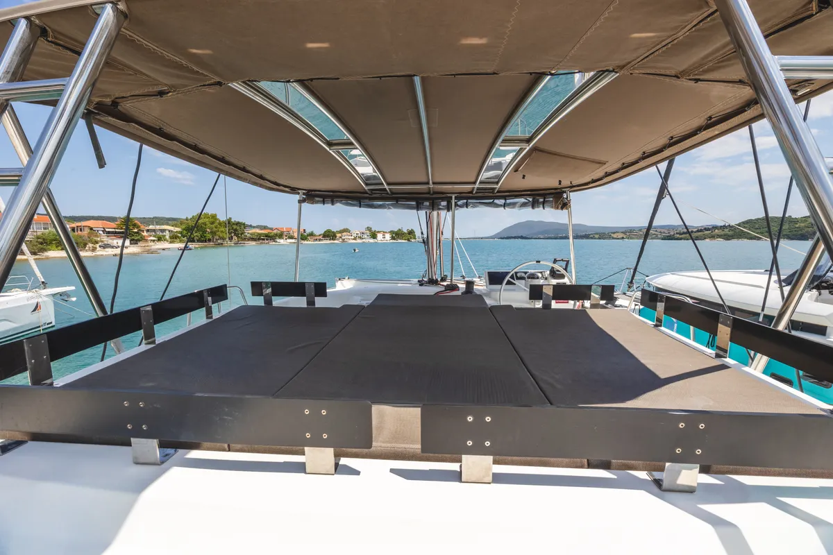 Samothraki 1, a Bali Catspace catamaran at Municipal Unit of Lefkada, Greece