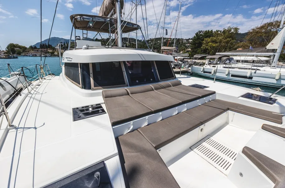 Samothraki 1, a Bali Catspace catamaran at Municipal Unit of Lefkada, Greece