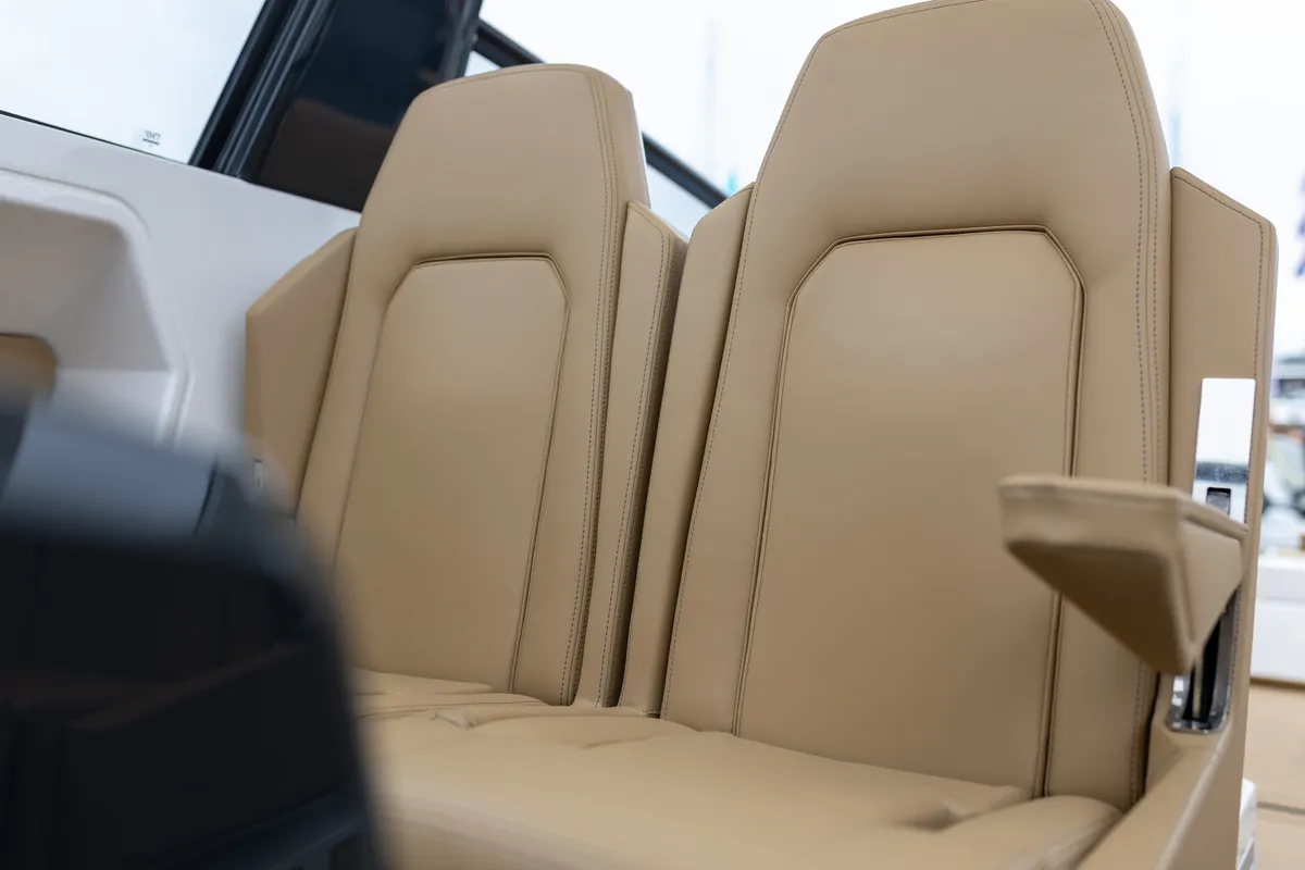 Cockpit of XPOWER 33, a X-Yachts X Power 33C motorboat at Split, Croatia