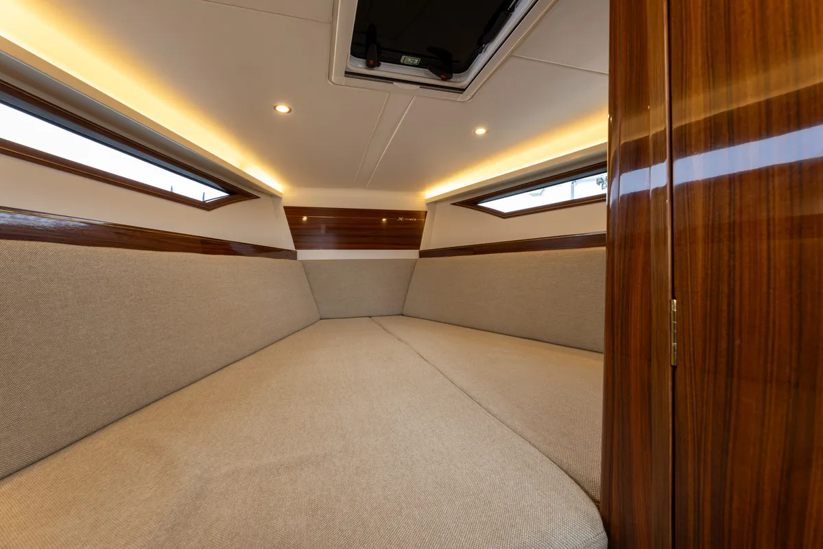 Cabin on XPOWER 33, a X-Yachts X Power 33C motorboat at Split, Croatia