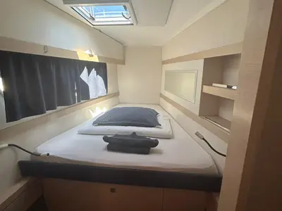 Cabin on Valeriia, a Fountaine Pajot Lucia 40 catamaran at Općina Marina, Croatia