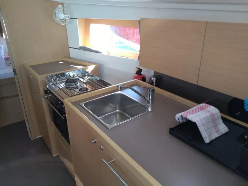 Galley of Maya Bay 2, a Beneteau Oceanis 35.1 sailboat at Split, Croatia