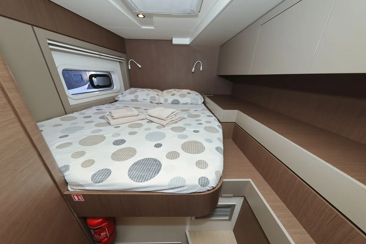 Cabin on Acrux, a Bali 4.6 catamaran at Grad Biograd na Moru, Croatia