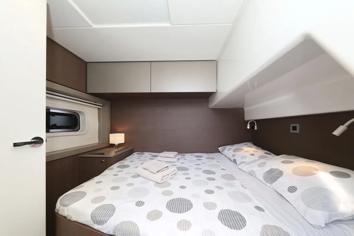 Cabin on Acrux, a Bali 4.6 catamaran at Grad Biograd na Moru, Croatia