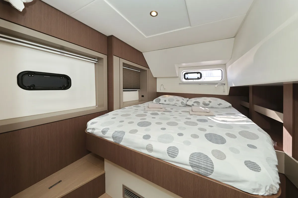 Cabin on Acrux, a Bali 4.6 catamaran at Grad Biograd na Moru, Croatia