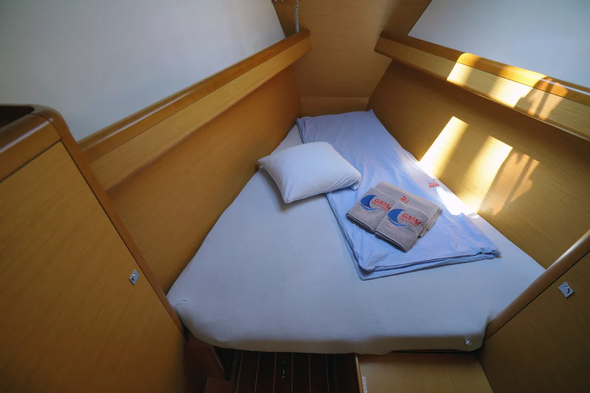 Cabin on Summerdream, a Jeanneau 57 sailboat at Marmaris, Turkey