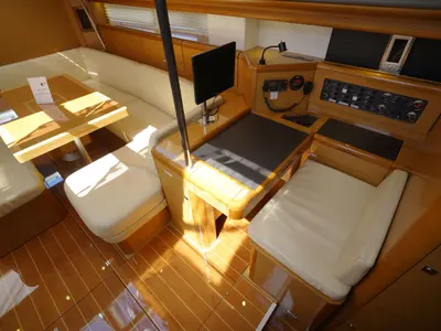 Salon of Summerdream, a Jeanneau 57 sailboat at Marmaris, Turkey