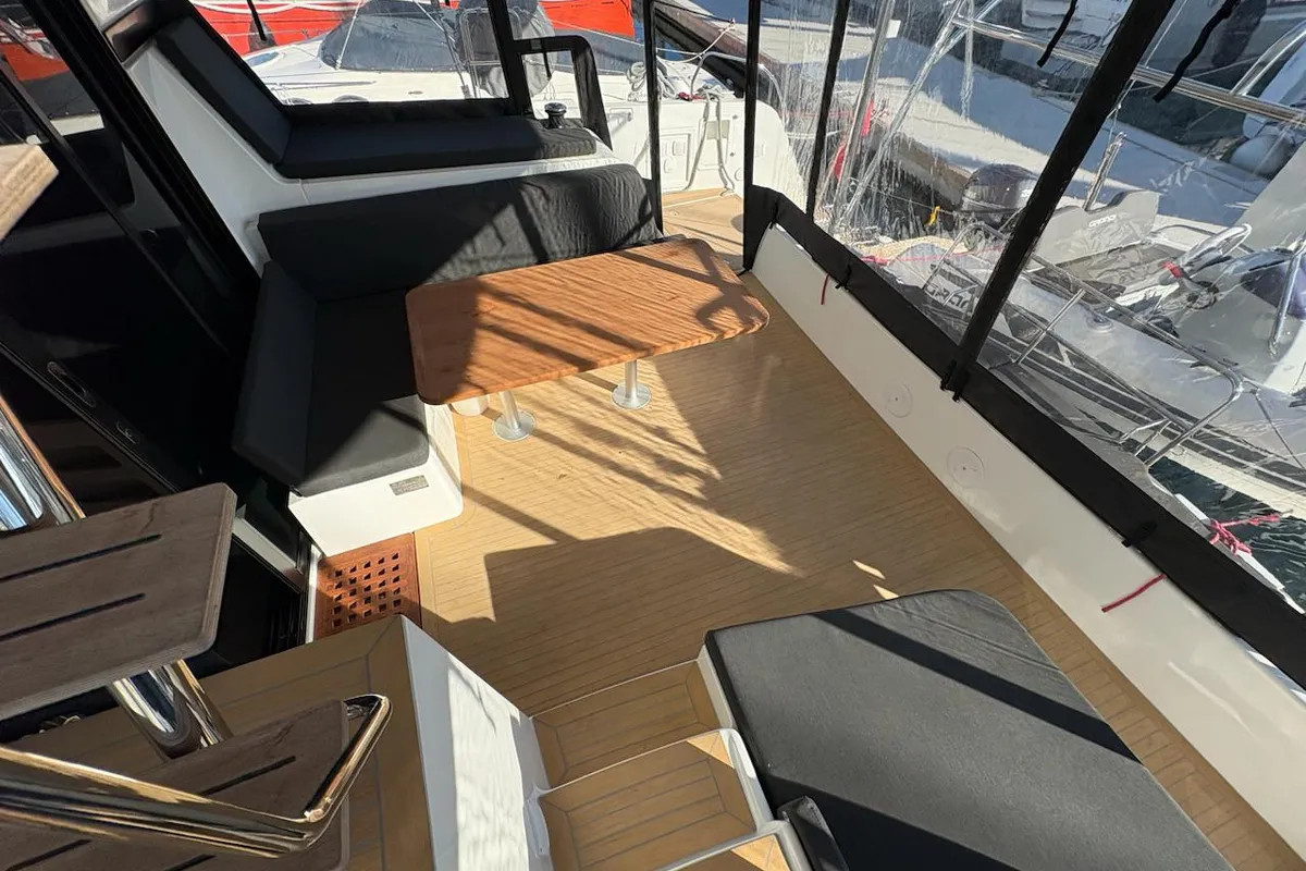 Deck of Free Spirit, a Lagoon 42 catamaran at Općina Sukošan, Croatia
