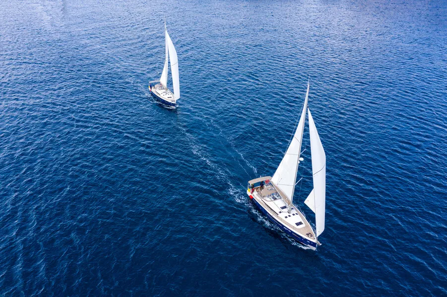 Exterior view of Donar, a Jeanneau Sun Odyssey 490 sailboat at Primošten, Croatia