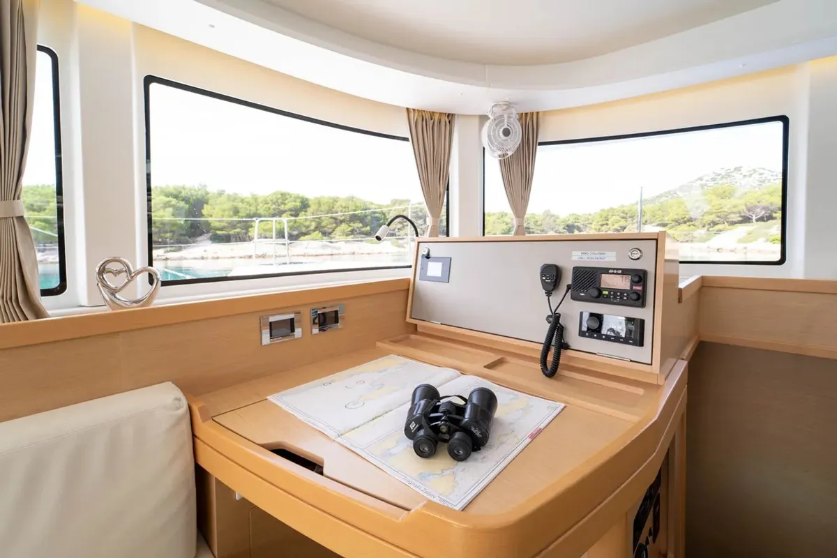 Salon of Maximus, a Lagoon 42 catamaran at Grad Pula, Croatia