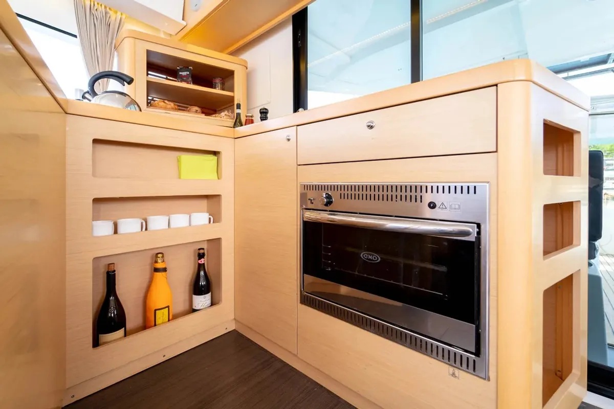 Galley of Maximus, a Lagoon 42 catamaran at Grad Pula, Croatia