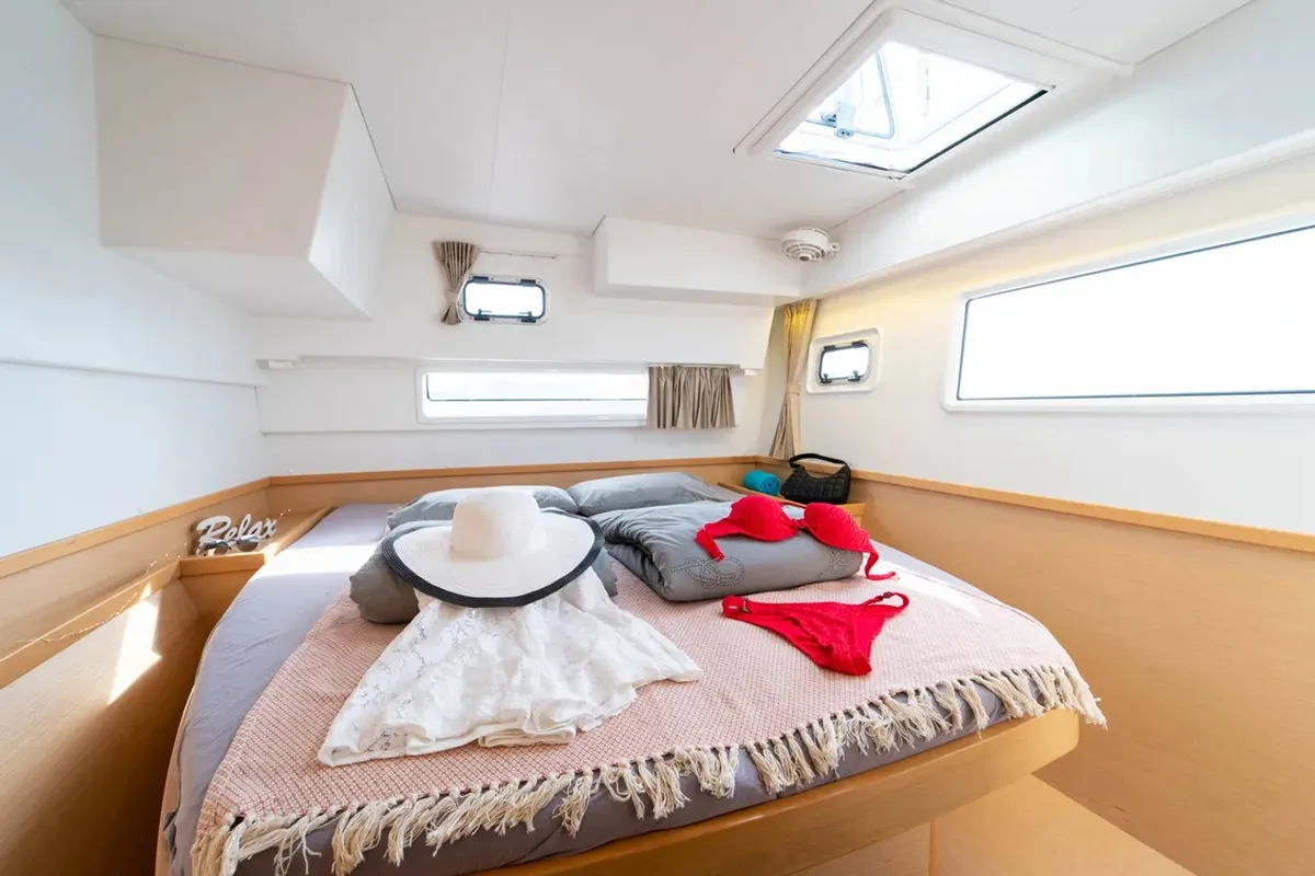 Cabin on Maximus, a Lagoon 42 catamaran at Grad Pula, Croatia