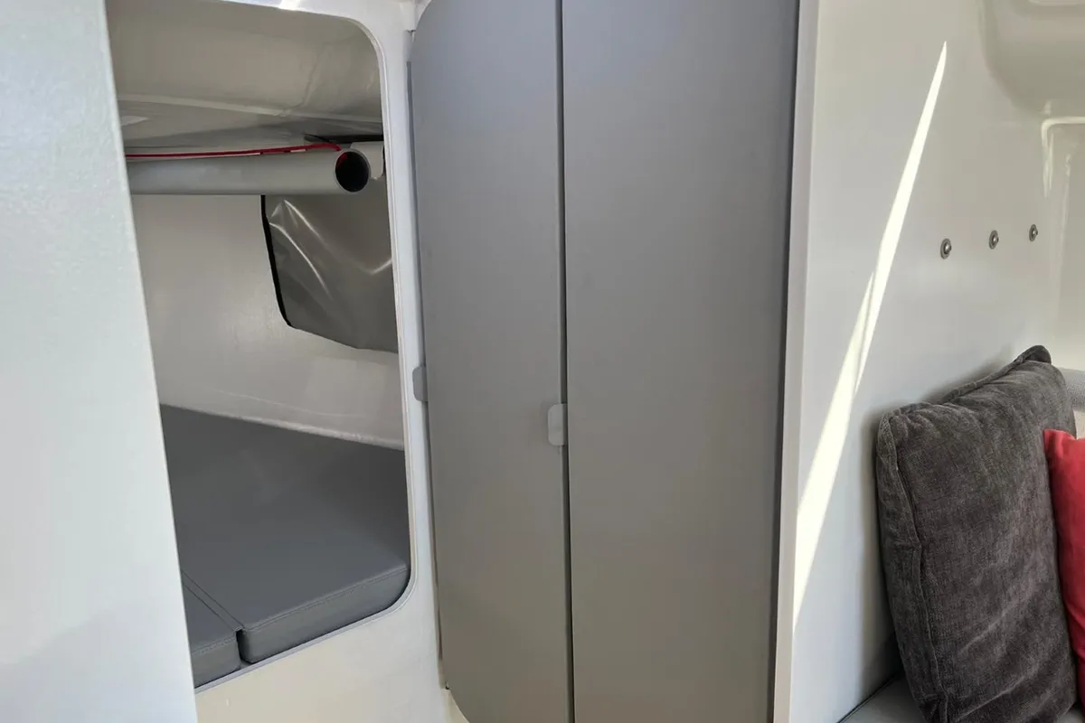 Cabin on Šuferina, a Beneteau First 27 sailboat at Split, Croatia