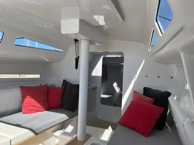 Salon of Šuferina, a Beneteau First 27 sailboat at Split, Croatia