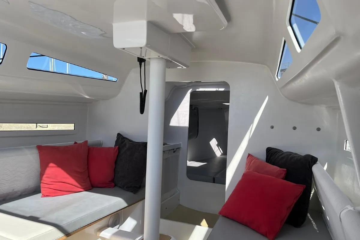 Salon of Šuferina, a Beneteau First 27 sailboat at Split, Croatia